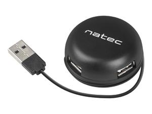 NATEC NHU-1330 Natec Hub USB 2.0 BUMBLEBEE 4-porty, Czarny - 2875034644