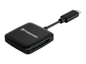 TRANSCEND RDC3 Cardreader SD/microSD USB-C 3.2 gen1 Black - 2875034681