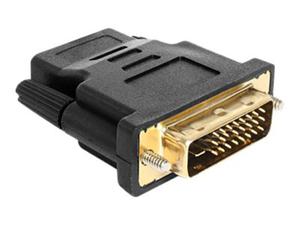 DELOCK 65466 Delock adapter DVI-D(M)(24+1)->HDMI(F), czarny - 2874476693