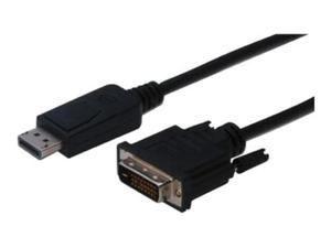 ASM AK-340301-050-S ASSMANN Kabel Displayport 1.1a z zatrzaskiem Typ DP/DVI-D (24+1) M/M czarny 5m - 2874328110