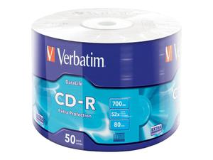 VERBATIM 43787 Verbatim CD-R wrap 50 700MB 52x DataLife EXTRA PROTECTION - 2875274137