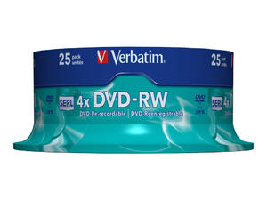 VERBATIM 43639 Verbatim DVD-RW spindle 25 4,7GB 4x - 2874477041