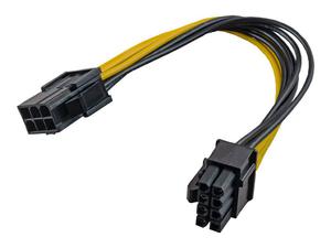 AKYGA Adapter z kablem AK-CA-07 PCI-E 6 pin m / PCI-E 8 pin f 20cm - 2874559756