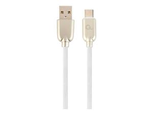GEMBIRD CC-USB2R-AMCM-2M-W Gembird kabel USB-C 2.0 (AM/CM) metalowe wtyki, kabel gumowany, 2m, biay - 2875274158