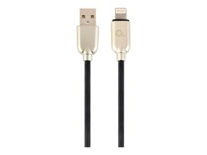 GEMBIRD CC-USB2R-AMLM-1M Gembird Kabel Premium USB do 8-pin (metalowe wtyki, kabel gumowany) 1m, czarny - 2874477254