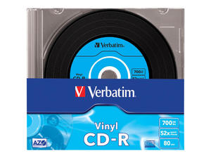 VERBATIM 43426 Verbatim CD-R slim jewel case 10 700MB 48x Data Vinyl DataLife+ AZO - 2874559956