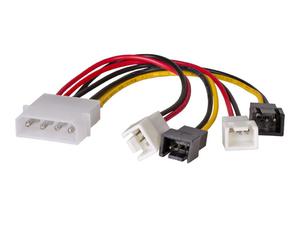 AKYGA Adapter z kablem AK-CA-34 Molex m / 2x 3 pin 12V m / 2x 3 pin 5V m 4x 15cm - 2875274204