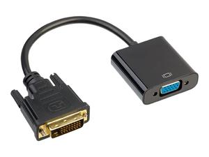 AKYGA Konwerter adapter z kablem AK-AD-50 DVI 24+1 pin m / VGA f 15cm - 2874560101