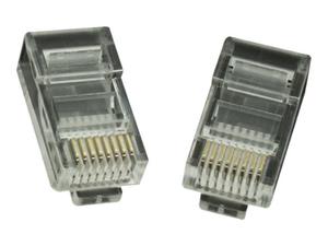 GEMBIRD LC-8P8C-001/100 Gembird wtyk sieciowy RJ45 (100 sztuk) kat. 5e, 8P8C, 30U, do drutw - 2874560184