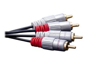 QOLTEC 52337 Kabel 2x RCA meski 2x RCA meski 2m Czarny - 2874560428