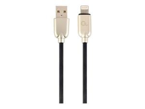 GEMBIRD CC-USB2R-AMLM-2M Gembird Kabel Premium USB do 8-pin (metalowe wtyki, kabel gumowany) 2m, czarny - 2874560703