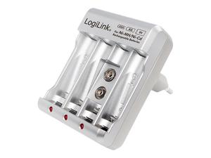 LOGILINK PA0168 LOGILINK - adowarka do akumulatorw Ni-MH / Ni-Cd AA / AAA / 9V - 2874562320