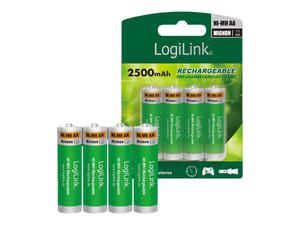 LOGILINK LR6RB4 LOGILINK - Akumulatory AA, 4 szt Ni-MH, Mignon, 1.2V - 2874562368