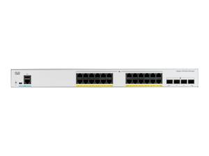 CISCO Catalyst 1000 24-Port Gigabit PoE+ PoE Budget 195W 4 x 10G SFP+ Uplinks LAN Base - 2874562416