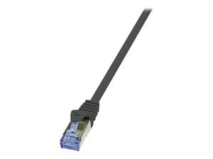 LOGILINK CQ4013S LOGILINK - Patchcord kat.6A/7, 600MHz S/FTP PIMF PrimeLine czarny 0,25m - 2874846563