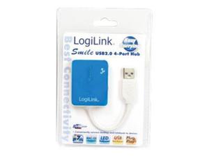 LOGILINK UA0136 LOGILINK - HUB USB 4 portowy Smile niebieski - 2874846585