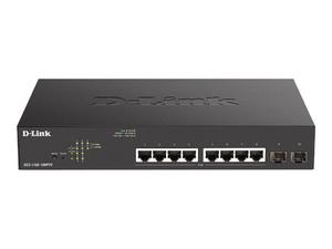 D-LINK 10-Port Layer2 PoE+ Gigabit Smart Switch 8x 10/100/1000Mbit/s TP RJ-45 PoE Port 802.3af/at Power-over-Ethernet up to 30 Watt - 2875035815