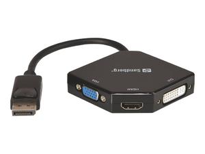 SANDBERG 509-11 Sandberg Adapter DP > HDMI+DVI+VGA - 2875035831