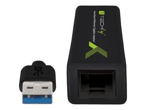 TECHLY Karta Sieciowa Adapter USB-A 3.0 Gigabit Ethernet RJ45 - 2875275612