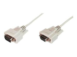 ASM AK-610203-030-E ASSMANN Kabel przeduajcy RS232 1:1 Typ DSUB9/DSUB9 M/ beowy 3m - 2875275763