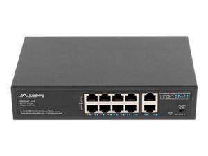 LANBERG switch PoE 19inch 10-port 100MB 8 ports PoE 30W/port max 120w RSFE-8P-2GE unmanaged - 2875033408