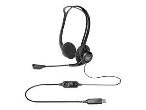 LOGITECH 981-000100 Suchawki + mikrofon, PC 960 Stereo Headset USB - 2875033592