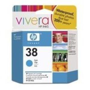Wkad atramentowy HP No 38 cyan Vivera pigmentowy do Photosmart A516/618/717/436/B8850/B9180| 27ml | C9415A - 2866640520