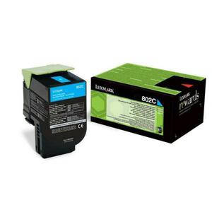 Lexmark Toner 802C 80C20C0 Cyan 1K CX310dn, CX310n, CX410de, CX410de DSV EG - 2878459856