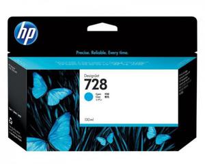 HP Tusz nr 728 F9J67A Cyan 130 ml - 2878459877