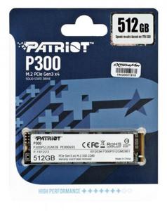 SSD Patriot P300 M.2 PCI-Ex4 NVMe 512GB 1,7GB/s - 2878460036