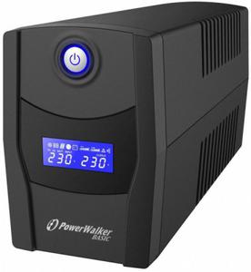PowerWalker UPS Line-Interactive 600VA STL FR 2x PL 230V, USB, RJ11/45 In/Out - 2876574952