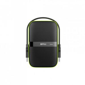 Dysk zewntrzny HDD Silicon Power Armor A60 (5TB; 2.5"; USB 3.2; 5400 obr/min; Green-Black; SP050TBPHDA60S3K) - 2878098804