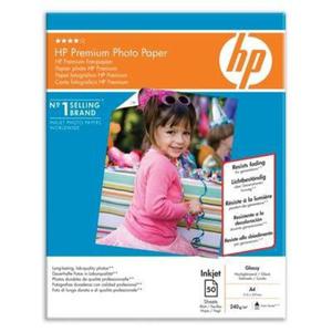 Papier A4, 240g, 50ark. - HP Premium Photo Paper, byszczcy - 2859743866