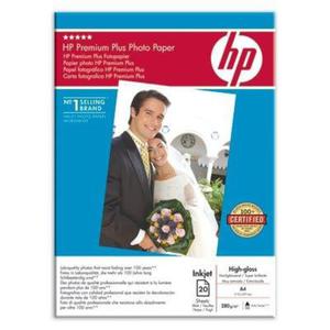 Papier A4, 280g, 20ark. - HP Premium Plus Photo Paper, wysoki poysk - 2859743867