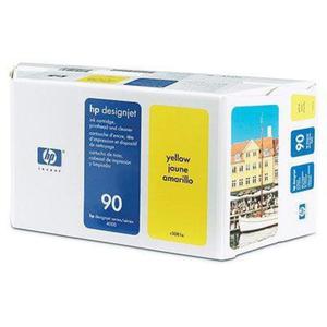 Value Pack HP 90 - Gowica (Printhead) + Gniazdo czyszczce (Printhead cleaner) [C5057A] + HP 90 yellow (400ml) [C5065A] - 2877539117