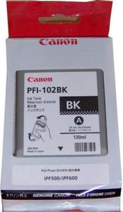 Tusz CANON PFI-102BK 130 ml black do IPF500/510/600/605/610/650/655/710/720/750/755/760/765 LP17/24 - 2824484612