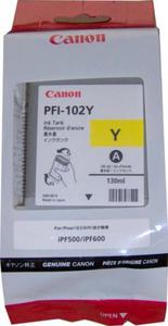 Tusz CANON PFI-102Y 130 ml yellow do IPF500/510/600/605/610/650/655/710/720/750/755/760/765 LP17/24 - 2824484615