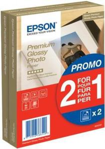 Papier Epson Premium Glossy Photo Paper promo 2 w cenie 1; 10x15; 255g; 2x40 kartek S042167 - 2824484697