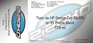 Tusz zamiennik Yvesso nr 91 do HP Designjet Z6100 775 ml Photo Black C9465A - 2824485239