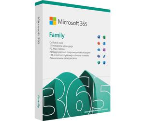 Microsoft 365 Family Subskrypcja 1 rok BOX - 2874162921