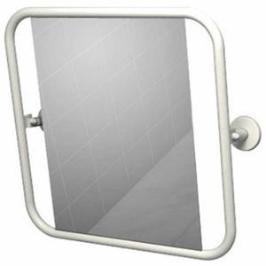 Lustro uchylne 60 x 60 cm stal biaa - 2832777574