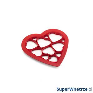 Forma do wykrawania ciastek Puzzle Hearts Lekue czerwona - 2848508494