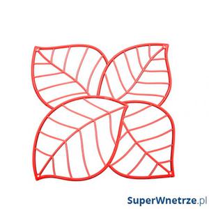 Panele dekoracyjne 4 szt. Koziol Leaf czerwone - 2848506168