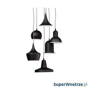 Lampa wiszca 6 kloszy Queen Kokoon Design czarny - 2856693767