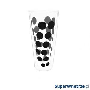 Szklanka wysoka 350 ml Zak! Design Dot czarna - 2838769894