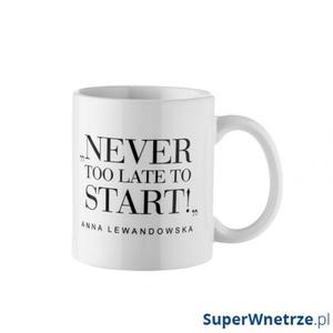 Kubek "Never too late to start" 300 ml Healthy Plan By Ann biay - Anna Lewandowska - 2857490734