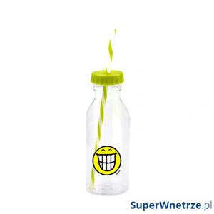 Butelka ze somk 550 ml Zak! Design Smiley zielona - 2857494032