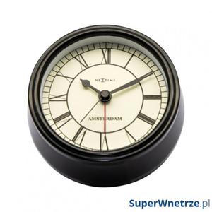 Zegar stojcy 11 cm Nextime Amsterdam czarny - 2843257895