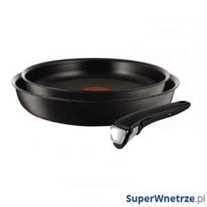 Zestaw patelni + rczka 22/26cm TEFAL Ingenio Expertise czarny - 2844362881