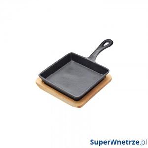 Patelnia eliwna z desk do serwowania Kitchen Craft Artesa kwadratowa - 2858135688